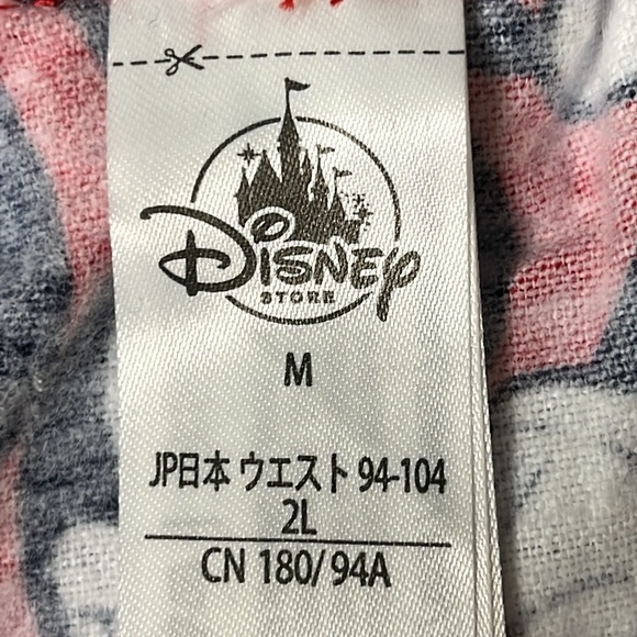 Disney Womens‎ Sleep Pants Drawstring Size Medium Red Mickey Mouse 100% Cotton - Picture 5 of 10